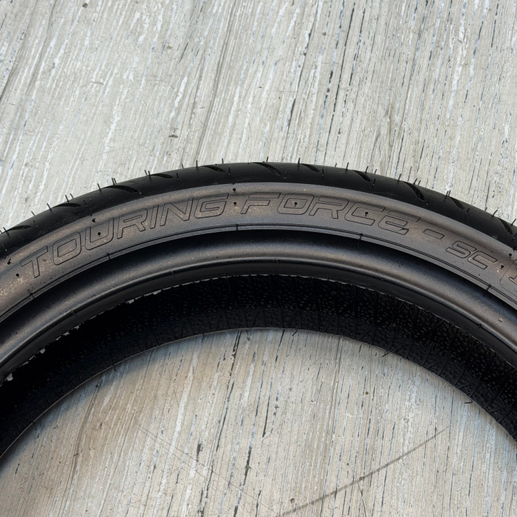 لاستیک میتاس 120/70/14 گل شلوغ تورینگ فورس / MITAS TOURING FORCE SC / ساخت اروپا کشور اسلوونی اصل / جلو Joymax -Aerox / کد 200744