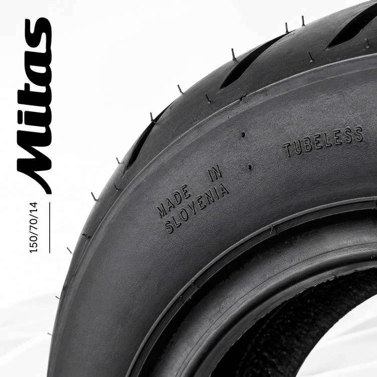 لاستیک میتاس گل شلوغ تورینگ فورس اس سی 150/70/14 / MITAS TOURING FORCE SC / ساخت اروپا کشور اسلوونی اصل / مناسب چرخ عقب XMAX AEROX کد ۲۰۰۸۹۷