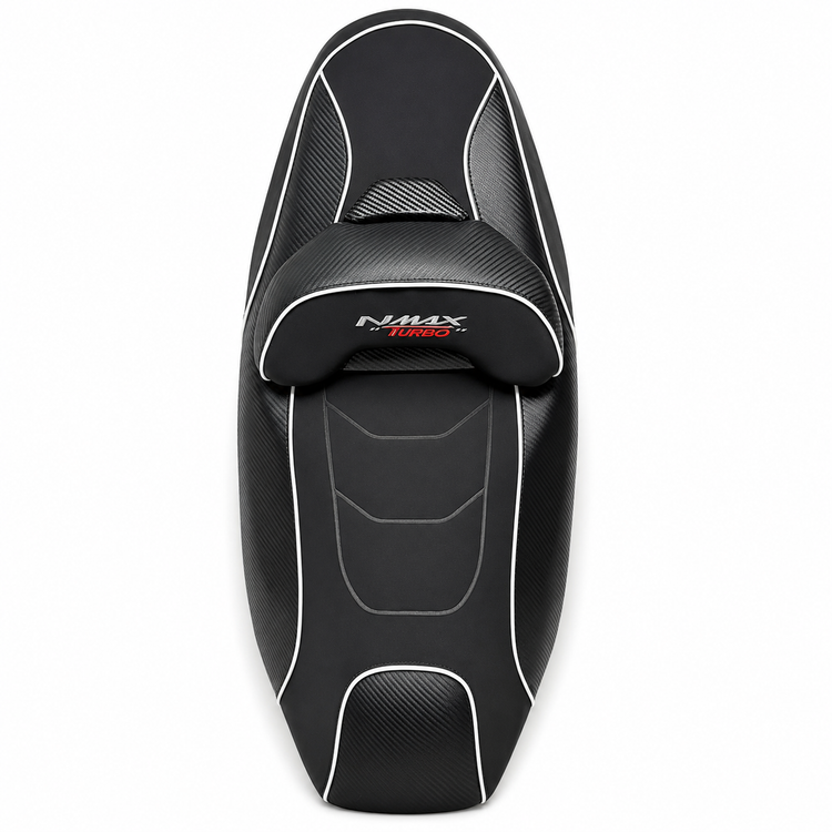 زین اسپرت اسپیشیال خط سفید کربن YAMAHA Nmax Turbo کد 201885