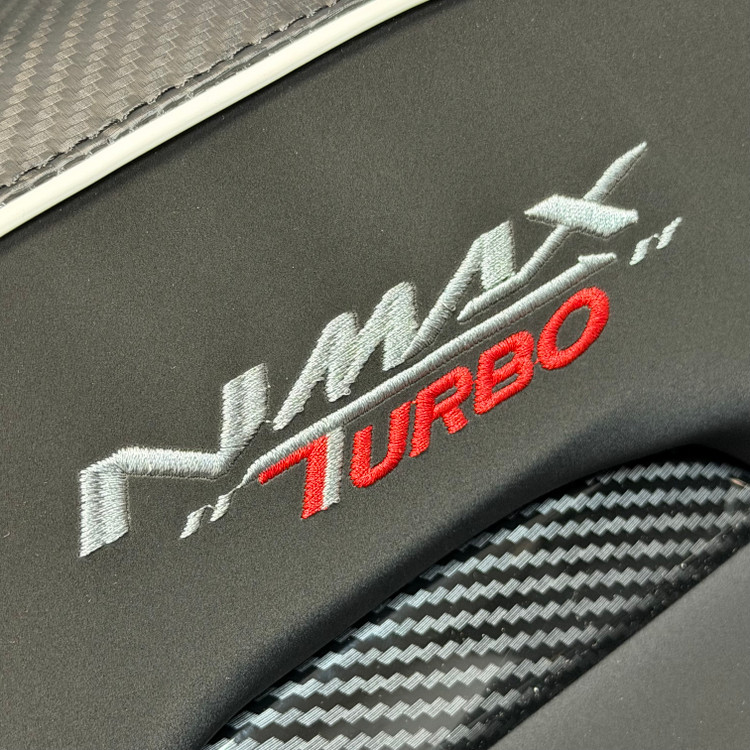 زین اسپرت اسپیشیال خط سفید کربن YAMAHA Nmax Turbo کد 201885