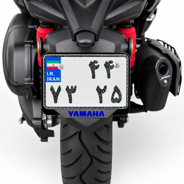 قاب پلاک اسپرت موتورسیکلت ابی / مناسب تمام موتورهای برند YAMAHA کد 200535