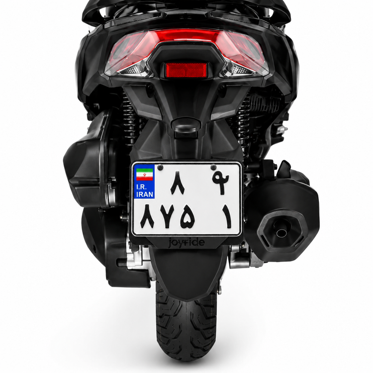 قاب پلاک موتورسیکلت مناسب موتورسیکلت Sym Joyride / Jr300 رنگ مشکی کد 202245