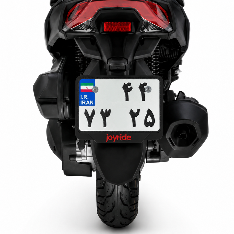 قاب پلاک موتورسیکلت مناسب موتورسیکلت Sym Joyride / Jr300 رنگ قرمز کد 202245