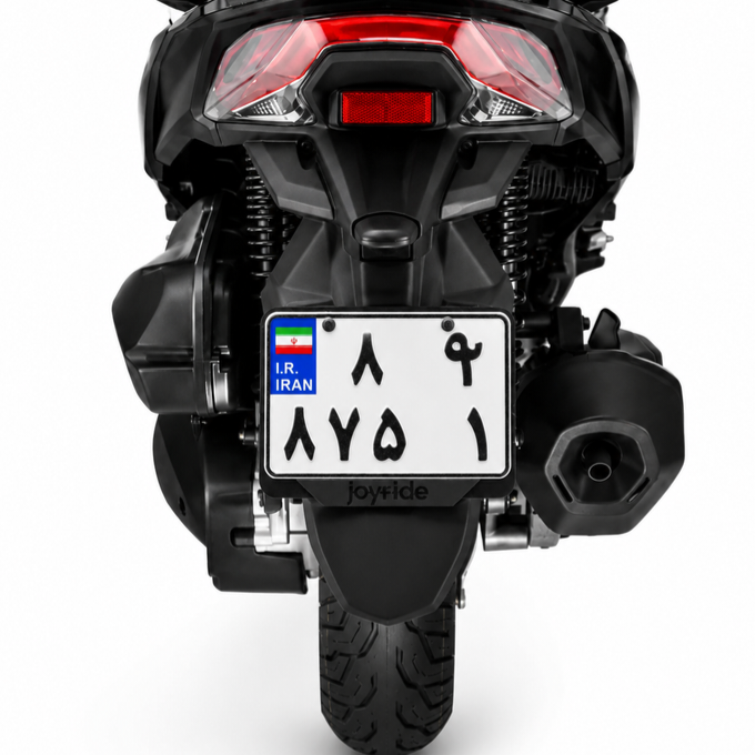 قاب پلاک موتورسیکلت مناسب موتورسیکلت Sym Joyride / Jr300 رنگ مشکی کد 202245