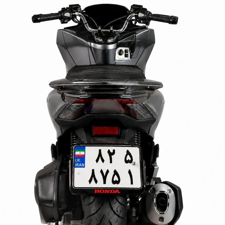 قاب پلاک اسپرت موتورسیکلت رنگ قرمز/ مناسب تمام موتورهای برند HONDA کد 202244