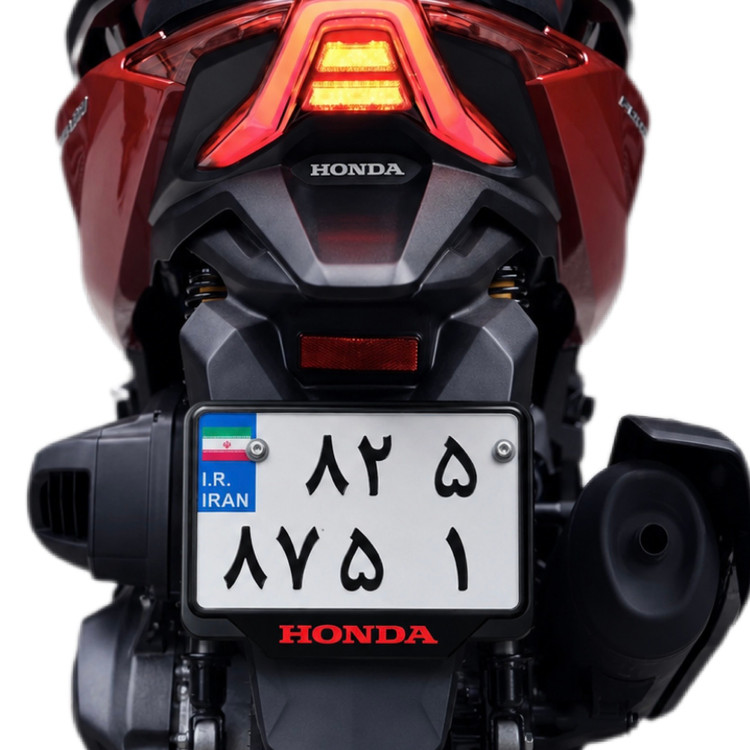 قاب پلاک اسپرت موتورسیکلت رنگ قرمز/ مناسب تمام موتورهای برند HONDA کد 202244