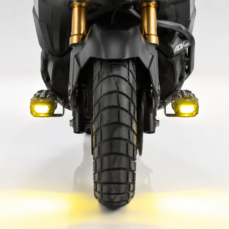 پرژکتور / مه شکن LED موتورسیکلت FUTURE EYES F150 بزرگ / پکیج کامل / اصل