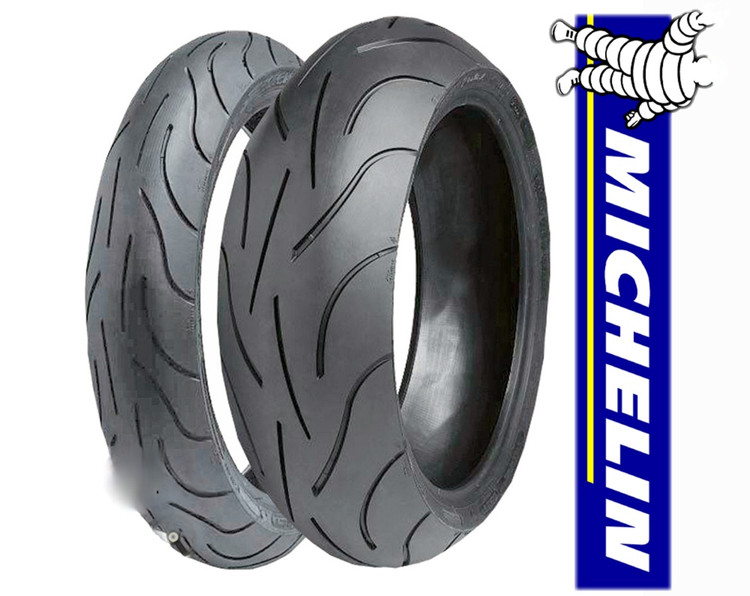 ست لاستیک میشلن ۱۹۰/۵۰/۱۷ / ۱۲۰/۷۰/۱۷ MICHELIN PILOT POWER 2CT ساخت اسپانیا اصل کد 202294