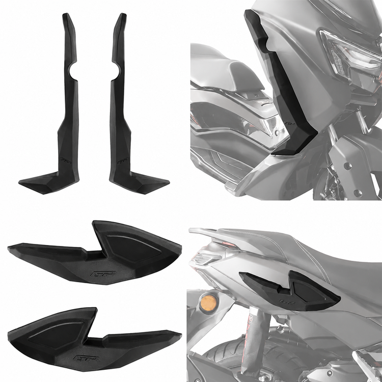 ست پروتکشن YAMAHA Nmax Turbo GP / پروتکشن بغل گیتاری و فلاپ جلو / ساخت ترکیه اصل