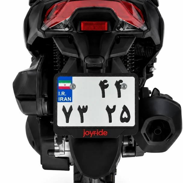 قاب پلاک موتورسیکلت مناسب موتورسیکلت Sym Joyride / Jr300 رنگ قرمز کد 202245