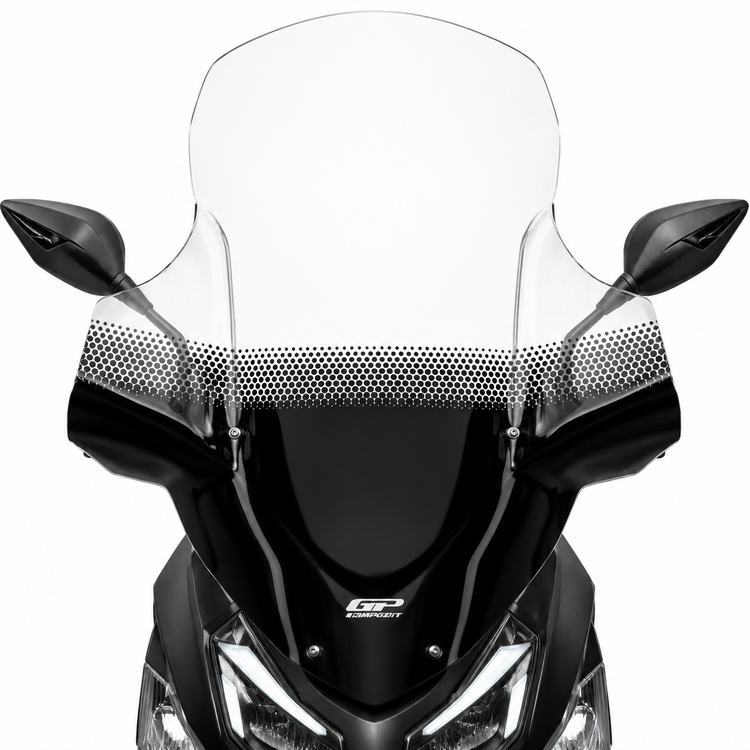 طلق شفاف SYM J200 GP 79cm بادگیر دسته دار ساخت ترکیه اصل کد 202128