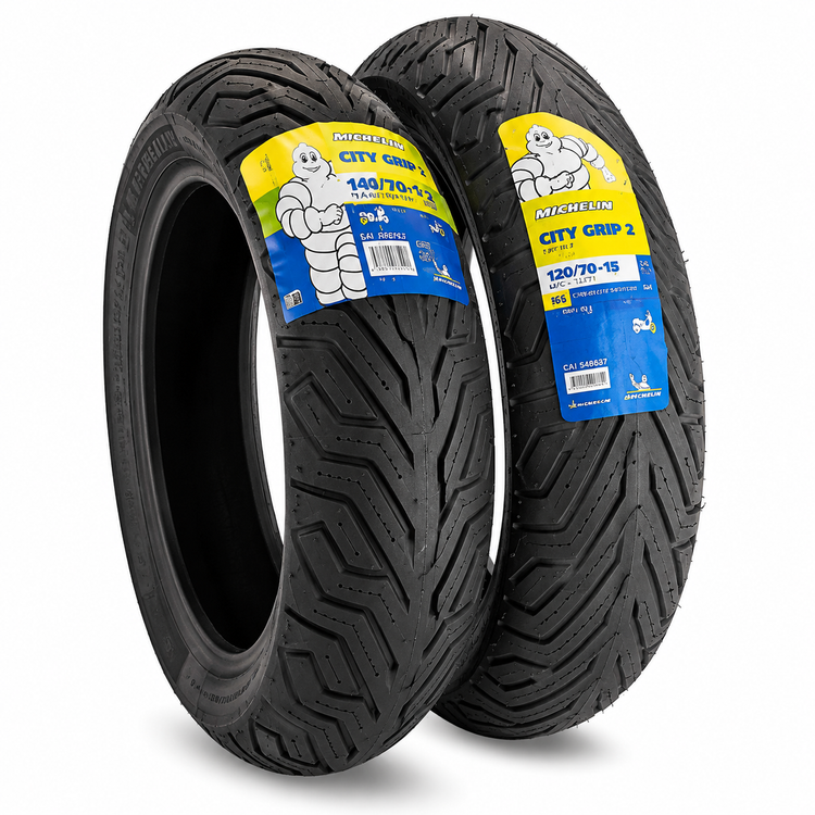 ست لاستیک میشلن عقب و جلو Sym Joyride (Jr 300) سیتی گریپ2 / Joyride MICHELIN 120/70/15 + 140/70/14 / ساخت اروپا کشور صربستان اصل کد ۲۰۰۷۳۳
