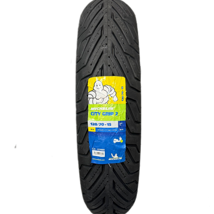 ست لاستیک میشلن عقب و جلو Sym Joyride (Jr 300) سیتی گریپ2 / Joyride MICHELIN 120/70/15 + 140/70/14 / ساخت اروپا کشور صربستان اصل کد ۲۰۰۷۳۳