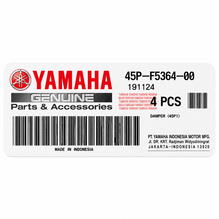 ست لاستیک ضربه گیر چرخ عقب YAMAHA MxKing ساخت اندونزی اصل کد 201889