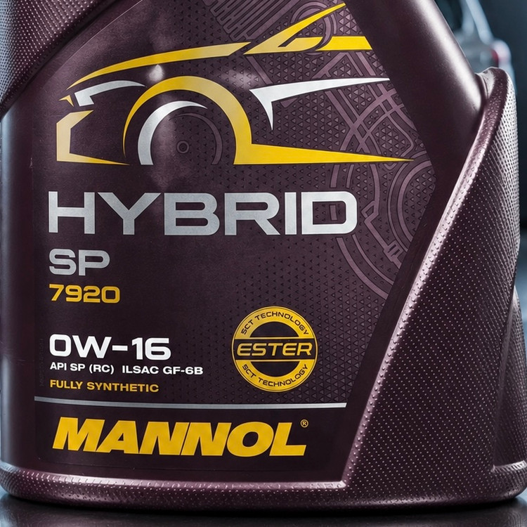 روغن موتور خودرو 5 لیتری هیبرید 0w16 مانول MANNOL HYBRID SP 7920 ساخت آلمان اصل کد 201849