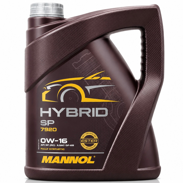 روغن موتور خودرو 5 لیتری هیبرید 0w16 مانول MANNOL HYBRID SP 7920 ساخت آلمان اصل کد 201849