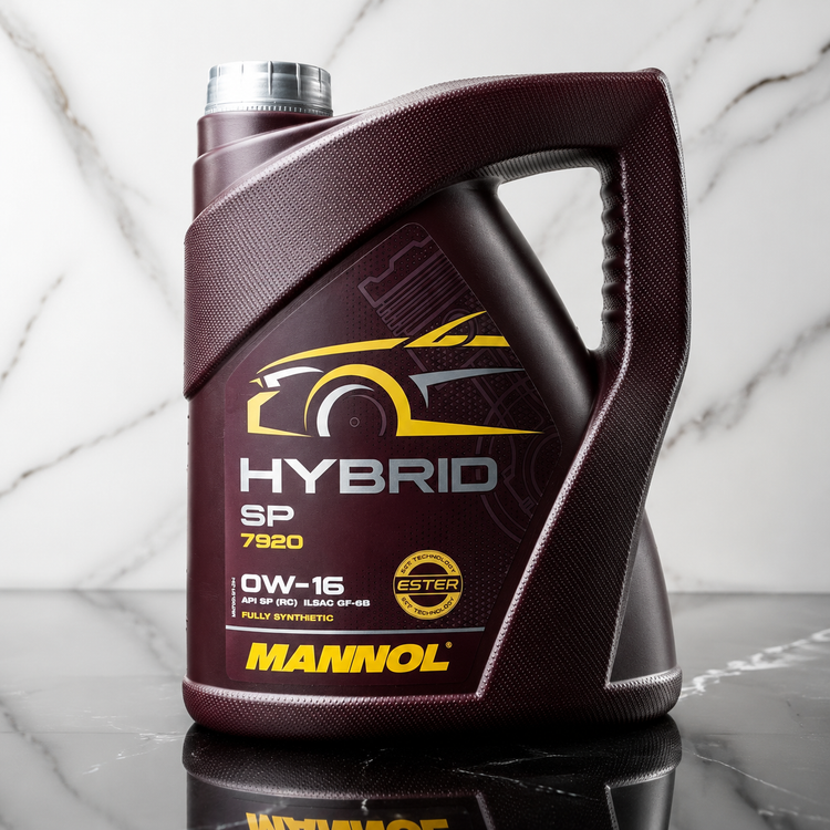 روغن موتور خودرو 5 لیتری هیبرید 0w16 مانول MANNOL HYBRID SP 7920 ساخت آلمان اصل کد 201849