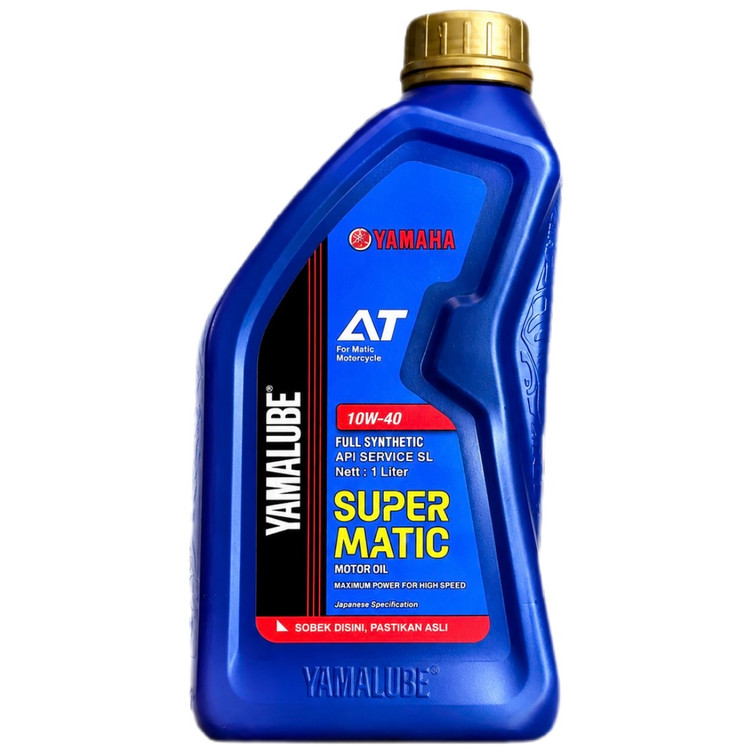 روغن موتور مخصوص موتورهای اسکوتر 1 لیتر 10W40 یامالوب سوپر متیک یاماها YAMAHA SUPER MATIC / ساخت اندونزی اصل کد ۲۰۰۴۷۴