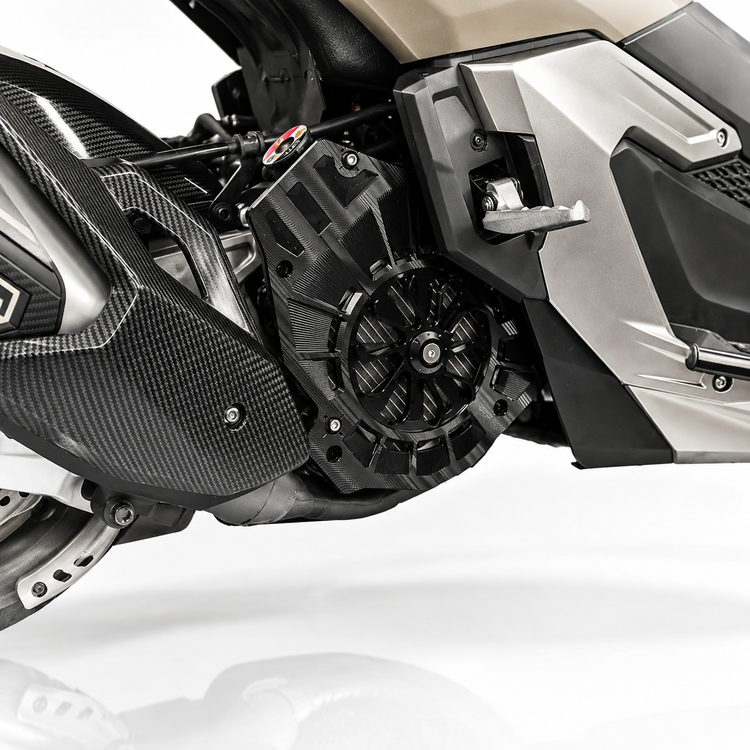 کاور فن چرخشی روی رادیات / محافظ رادیات HONDA ADV160 PCX160 PCX150 / ساخت تایلند اصل کد 201073