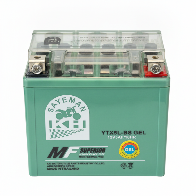 باتری متوسط 12V5A برند MF SUPERIOR ساخت تایلند اصل کد 201350
