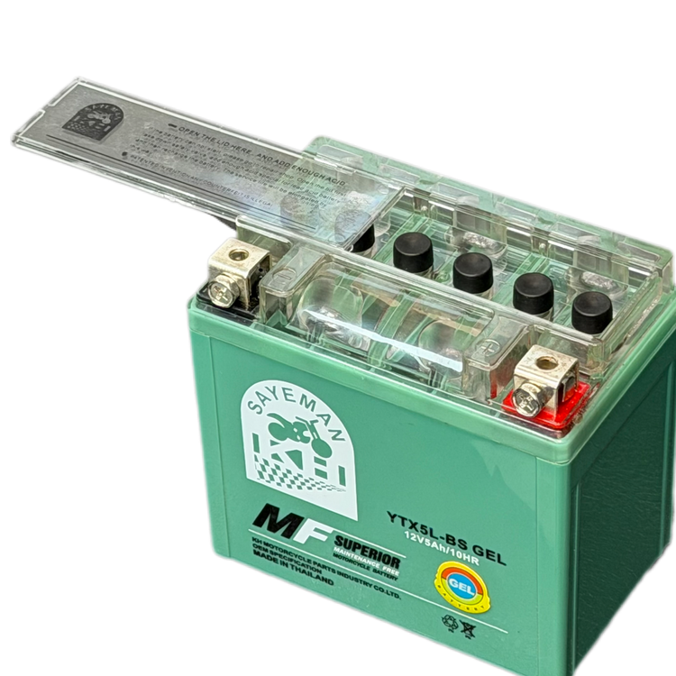باتری متوسط 12V5A برند MF SUPERIOR ساخت تایلند اصل کد 201350