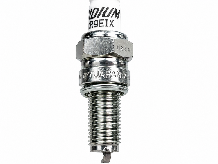 شمع موتور سیکلت پایه بلند سوزنی ایریدیوم NGK CR9EIX 3521 / ساخت ژاپن اصل کد 200792