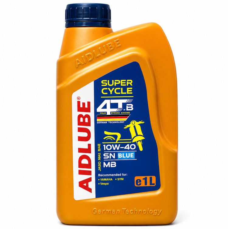 روغن موتور ایدلوب AIDLUBE 10W40 SN مخصوص موتورهای اسکوتر فول سنتتیک تحت لیسانس ایدلوب آلمان / اصل کد 201384