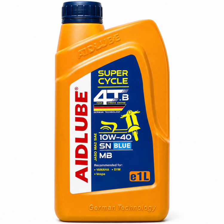 روغن موتور ایدلوب AIDLUBE 10W40 SN مخصوص موتورهای اسکوتر فول سنتتیک تحت لیسانس ایدلوب آلمان / اصل کد 201384