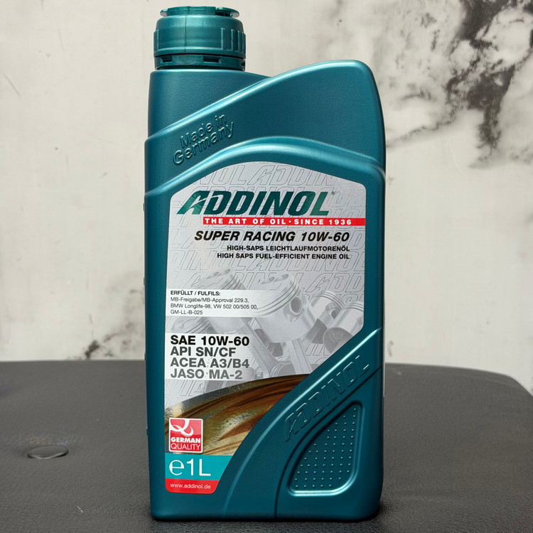 روغن موتور مخصوص موتورهای دنده ای ادینول SN 10W60 SUPER RACING ساخت آلمان اصل کد ۲۰۲۳۵۷
