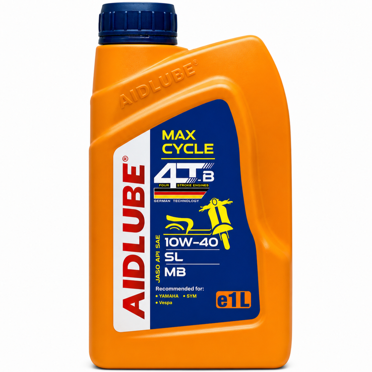 روغن موتور ایدلوب AIDLUBE 10W40 SL مخصوص موتورهای اسکوتر نیمه سنتتیک تحت لیسانس ایدلوب آلمان اصل کد ۲۰۱۳۸۵
