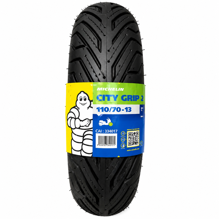 ست لاستیک میشلن عقب و جلو انمکس و هاسکی سیتی گریپ2/ 110/70/13 + 130/70/13 NMAX MICHELIN / ساخت اروپا کشور صربستان اصل