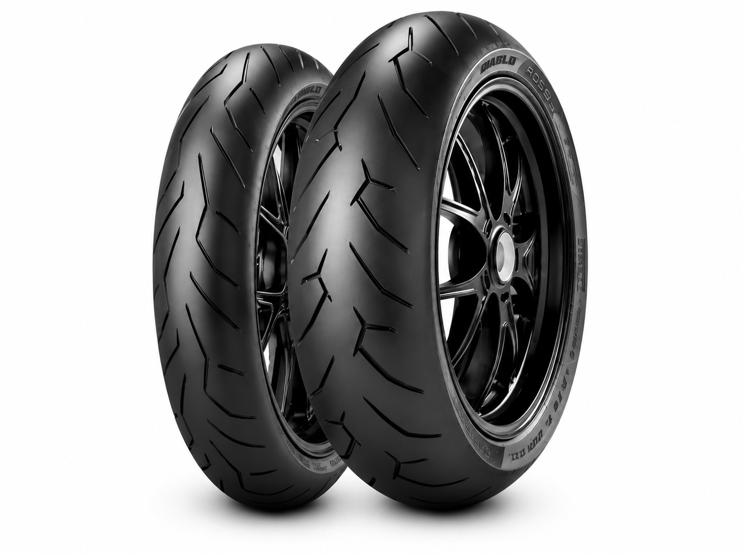 ست لاستیک پیرلی120/70/17 و 180/55/17  اصل دیابلو روسو PIRELLI DIABLO ROSSO II 2
