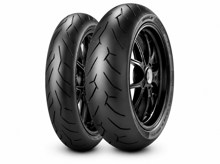 ست لاستیک پیرلی120/70/17 و 180/55/17 اصل دیابلو روسو PIRELLI DIABLO ROSSO II 2