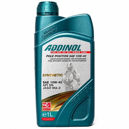 روغن موتور مخصوص موتورهای دنده ای ادینول 1 لیتر ADDINOL 10W40 MA2 SN ساخت آلمان اصل کد ۲۰۱۰۸۲