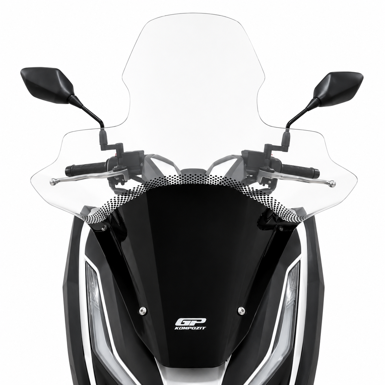 طلق شفاف بادگیر دسته دار HONDA PCX160 GP 78cm مناسب اتاق جدید ساخت ترکیه اصل کد 201848