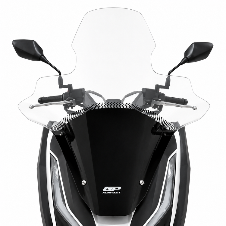 طلق شفاف بادگیر دسته دار HONDA PCX160 GP 78cm مناسب اتاق جدید ساخت ترکیه اصل کد 201848