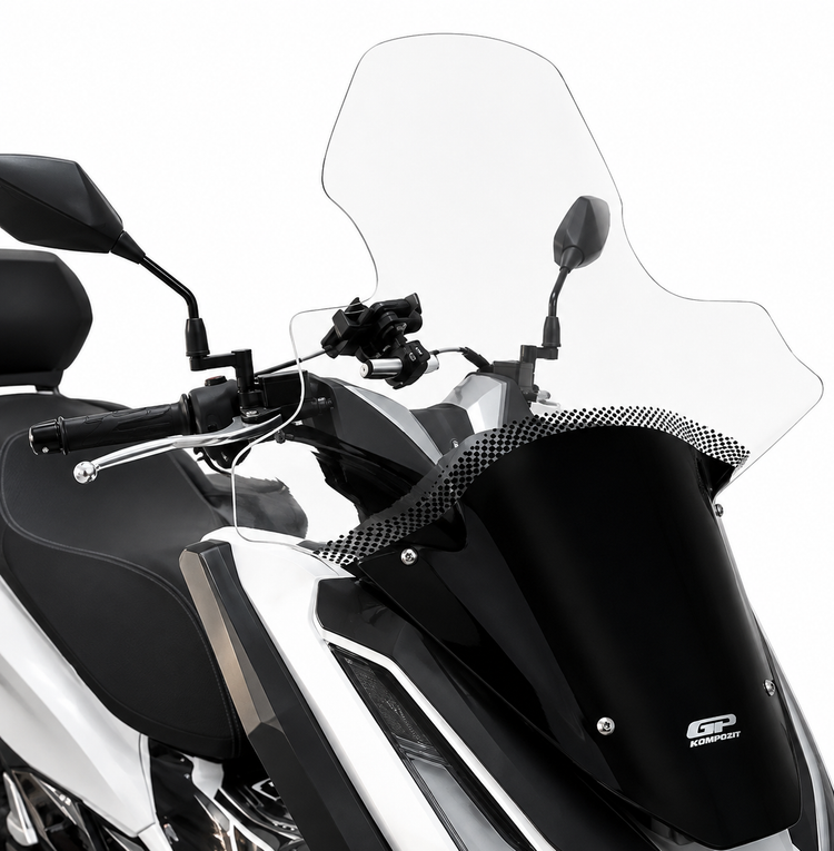 طلق شفاف بادگیر دسته دار HONDA PCX160 GP 78cm مناسب اتاق جدید ساخت ترکیه اصل کد 201848