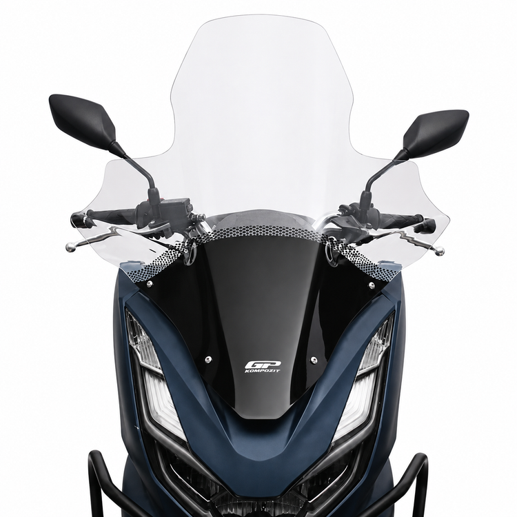 طلق شفاف بادگیر دسته دار HONDA PCX160 GP 78cm مناسب اتاق قدیم ساخت ترکیه اصل کد 202118