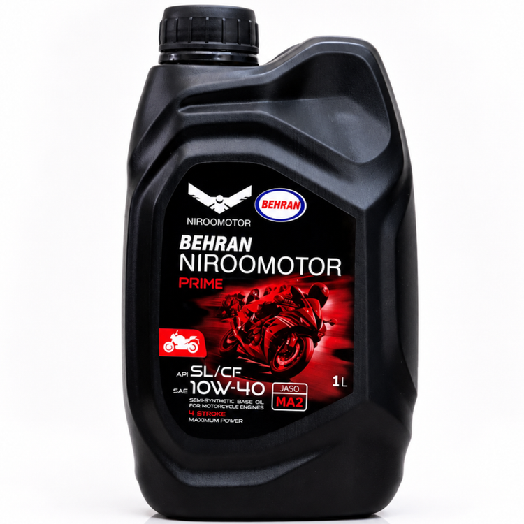 روغن موتور بهران مخصوص موتورهای دنده ای NIRO MOTOR OIL / 10W40 MA2 اصل کد 200526