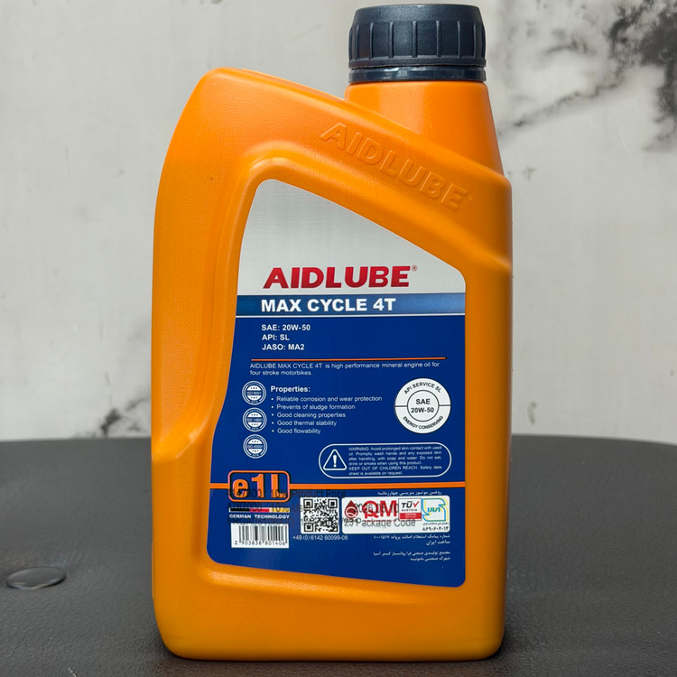 روغن موتور ایدلوب AIDLUBE 20W50 SL مخصوص موتورهای دنده ای تحت لیسانس ایدلوب آلمان اصل کد 202366