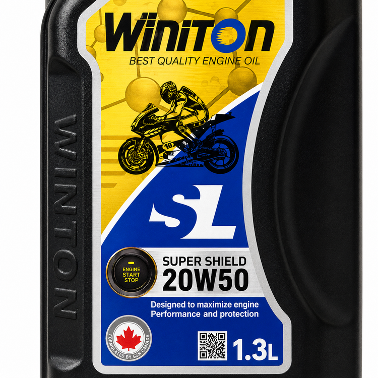 روغن موتور وینتون WINTON 20W50 SL 1.3L مخصوص موتور های دنده ای تحت لیسانس کانادا اصل کد 202367