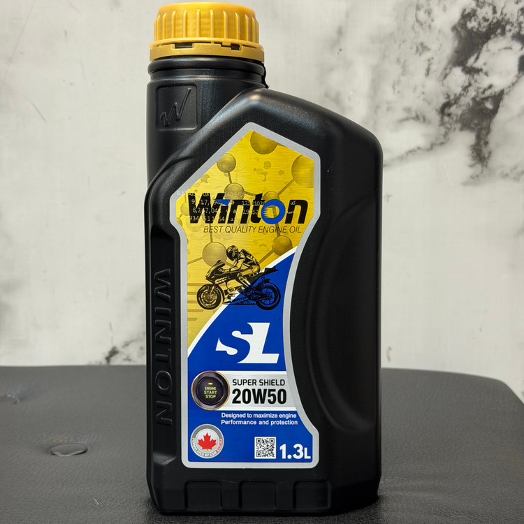 روغن موتور وینتون WINTON 20W50 SL 1.3L مخصوص موتور های دنده ای تحت لیسانس کانادا اصل کد 202367