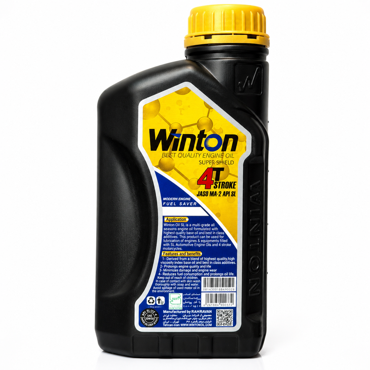 روغن موتور وینتون WINTON 20W50 SL 1.L مخصوص موتور های دنده ای تحت لیسانس کانادا اصل کد 202368