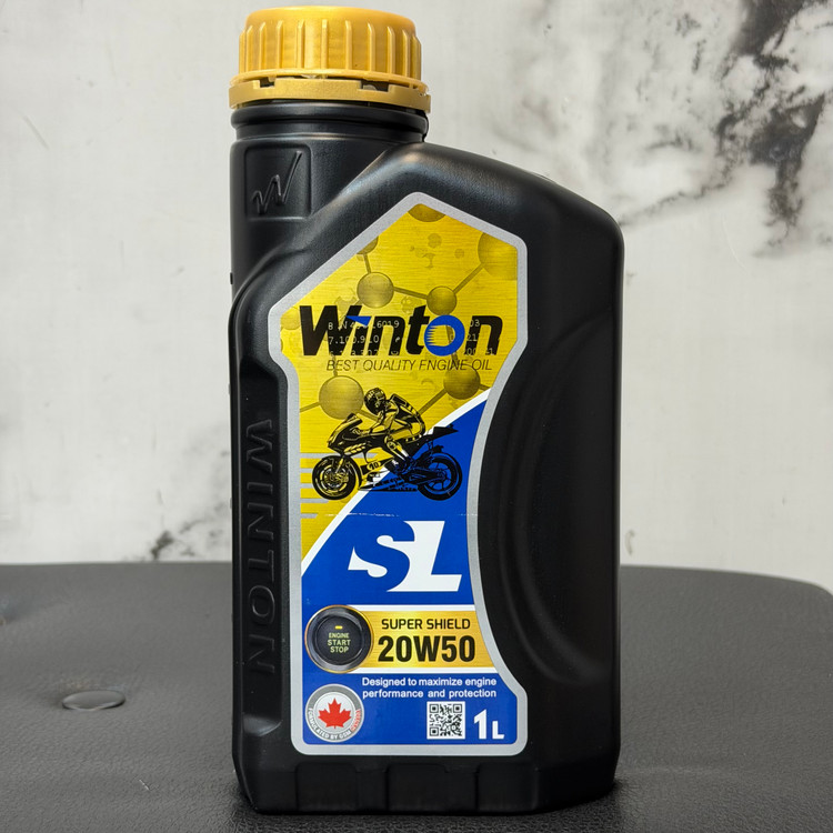 روغن موتور وینتون WINTON 20W50 SL 1.L مخصوص موتور های دنده ای تحت لیسانس کانادا اصل کد 202368