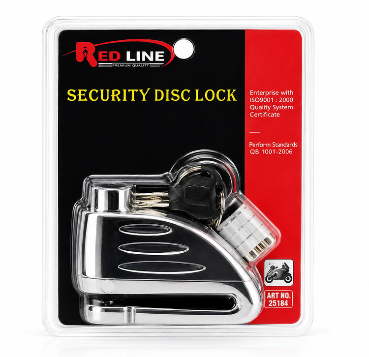قفل دیسک اژیردار استیل ردلاین RED LINE RE 440 اصل کد 200880
