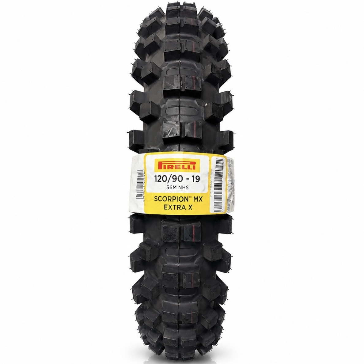لاستیک پیرلی کراسی 120/90/19 ساخت اندونزی اصل اسکورپیون ام ایکس اکسترا ایکس PIRELLI SCORPION MX EXTRA X مخصوص موتور های 400 سی سی به بالا کد 201446