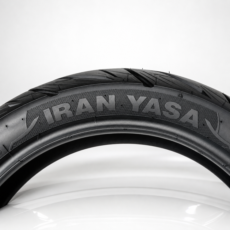 لاستیک زیر صفری ایران یاسا 120/70/14 / ساخت ایران چرخ جلو Joymax کد 201137