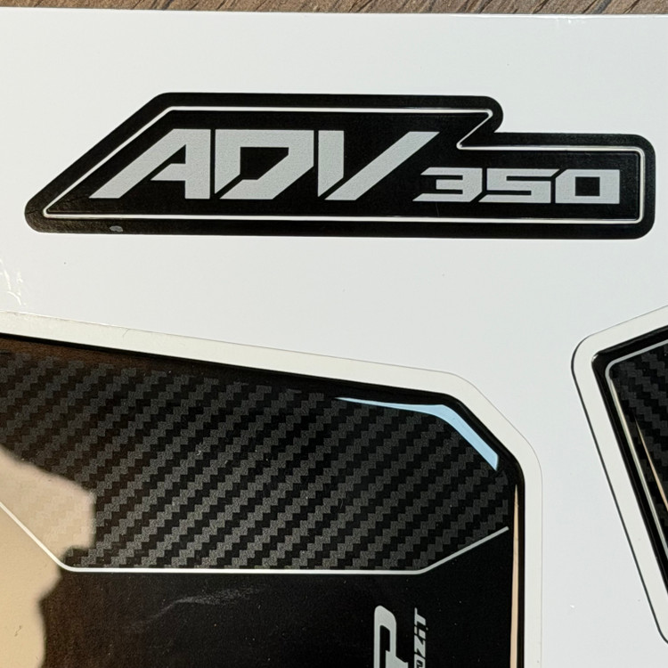 ست کامل پد باک و بدنه مشکی HONDA ADV 350 GP ساخت ترکیه اصل کد 202141