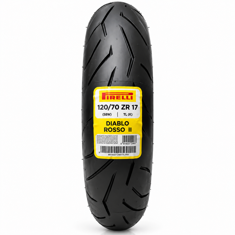 لاستیک پیرلی 120/70/17 مدل دیابلو روسو PIRELLI DIABLO ROSSO 2 اصل کد 201261