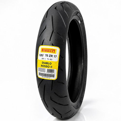 لاستیک پیرلی 120/70/17 مدل دیابلو روسو PIRELLI DIABLO ROSSO 2 اصل کد 201261